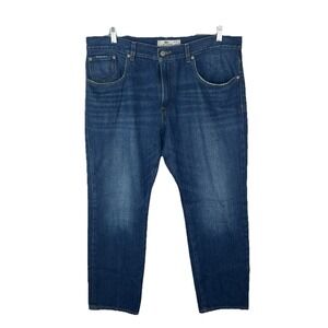 LACOSTE Classic‎ Mens Blue Denim Straight Leg Mid Rise Cotton Jean Sz 40 x 30